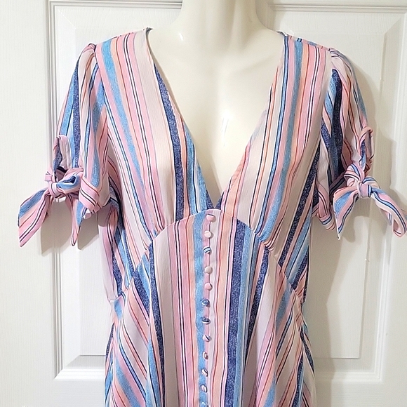 En Creme striped sun dress - Picture 3 of 7